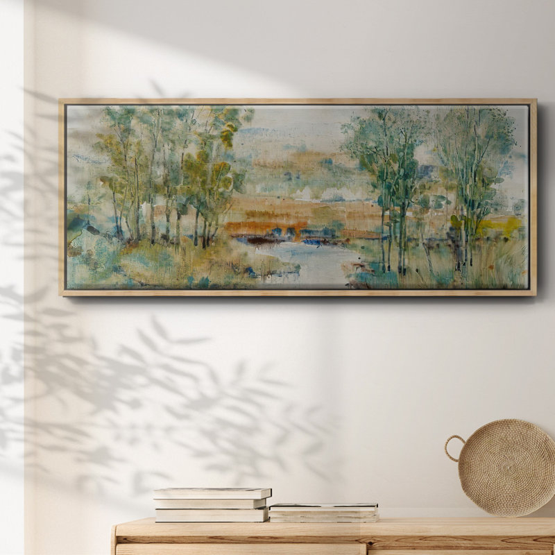 Trees on the Creek II - toile encadrée, H 8 po x l 20 po