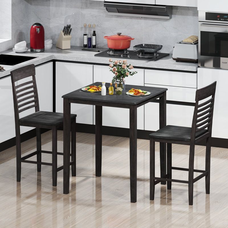 Counter-Height Dining Table Set for Square Kitchen Table & Bar Chairs, 5
