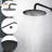 10" Matte Black Roud Rain Shower Head And Handheld Shower Head Set-129525332