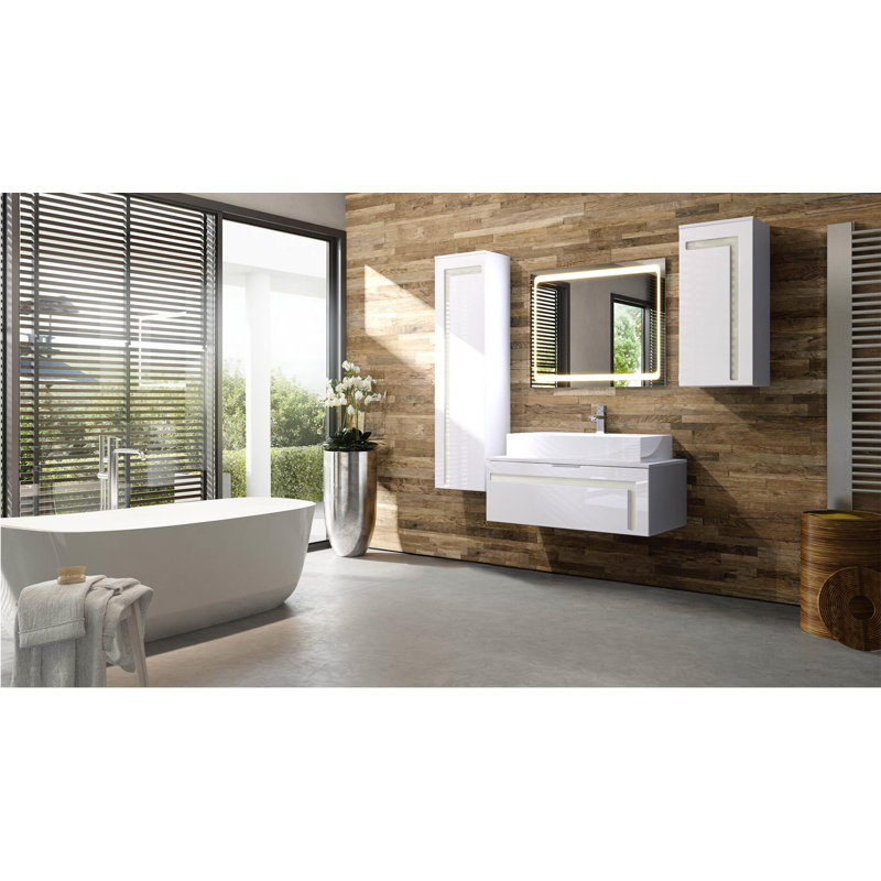 Kerner 960mm Wall Mounted Vanity Unit, White 