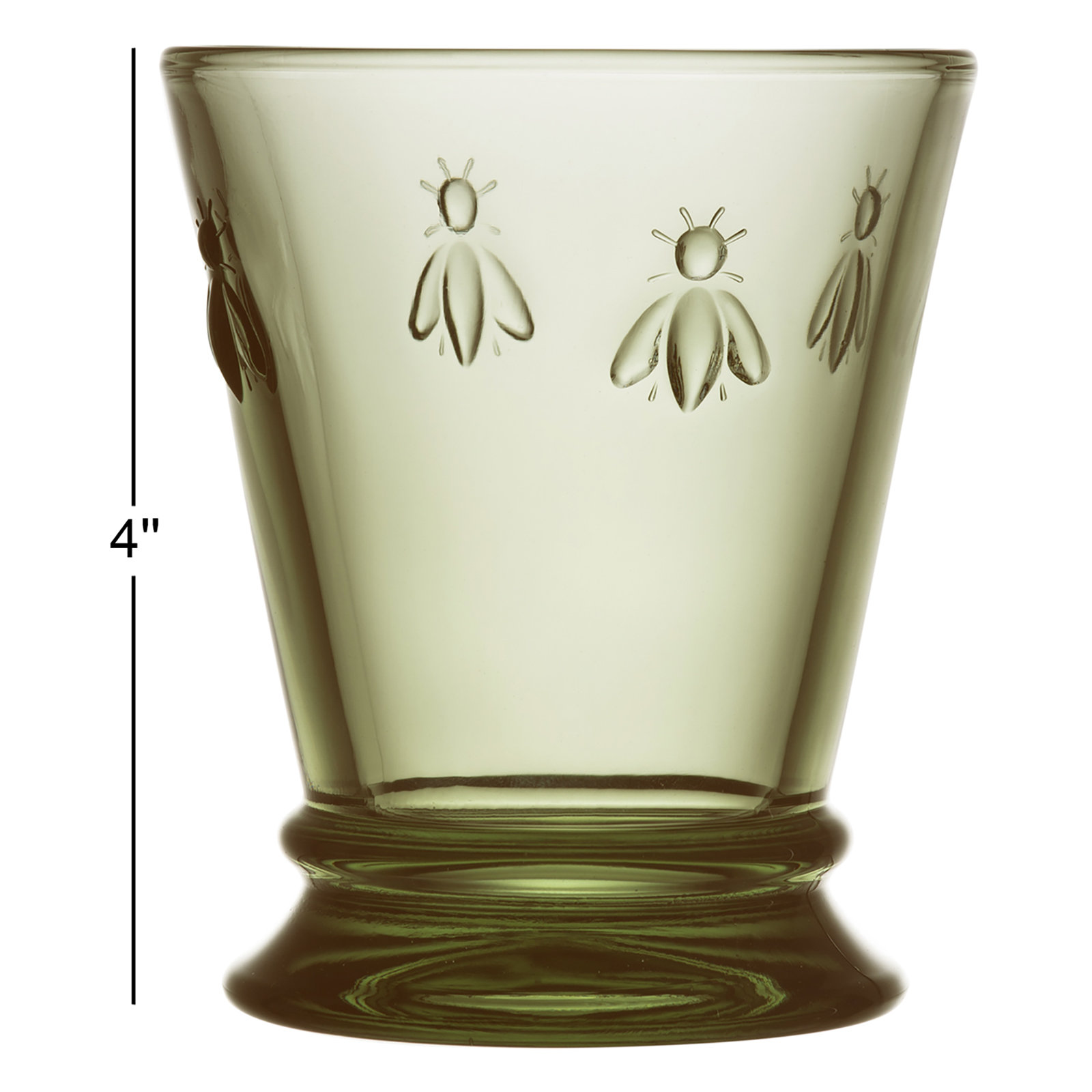 Napoleon Bee Drinking Glass, Green