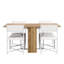 Ensemble de table de salle à manger extensible de 63 pouces Modern Modern