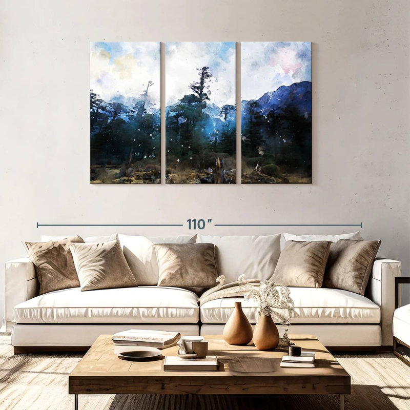 Avery Forest Abstract, 48" H x 74" W