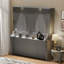 Lit escamotable avec bureau, lumières à DEL et station de charge USB-198136591