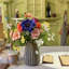 Faux Flowers in Vase, Artificial Flower Arrangement Decoration for Home Kitchen Living Dinning Room Coffee Table Centerpieces