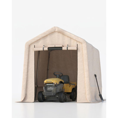 Remise pour moto robuste, tente de vélo imperméable et résistante aux rayons UV, abri de rangement extérieur spacieux ventilé de 7 x 10 pi
