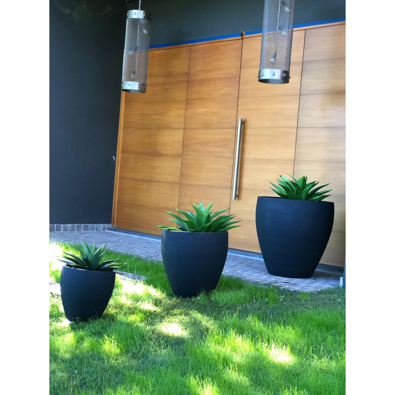 Ebern Designs - Rustic Ellipse Planter