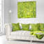 Feuillage vert fuchsia vif - coussin à imprimé floral-30731214-30731217