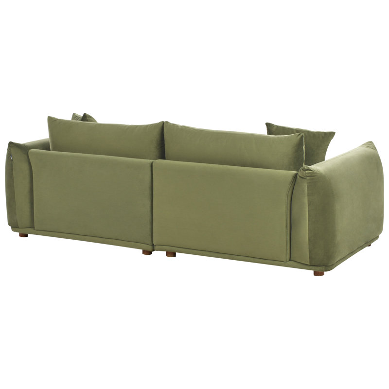 Living Room Set Alexias, Green Velvet