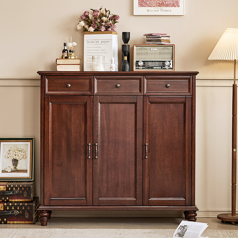 New style simple retro solid wood locker