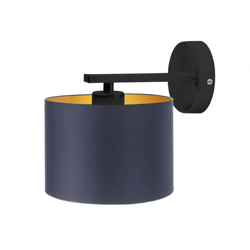 Artis Steel Armed Sconce, Purple, Black