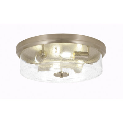 Sandon 17" Flush Mount, 4-Bulbs, With Bubble Glass
