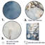 «Blue and Gray Cherry Blossoms Sapphire», reproduction d'art sur toile-95871429-95871433