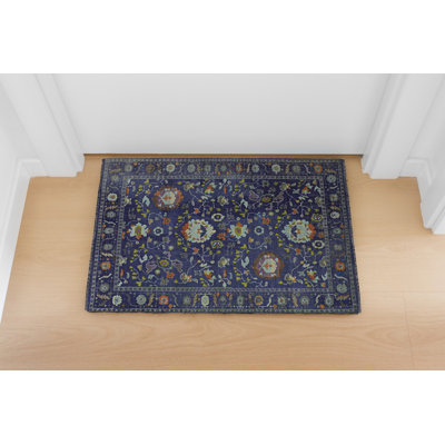 Farhaad Navy And Blue Runner Rug