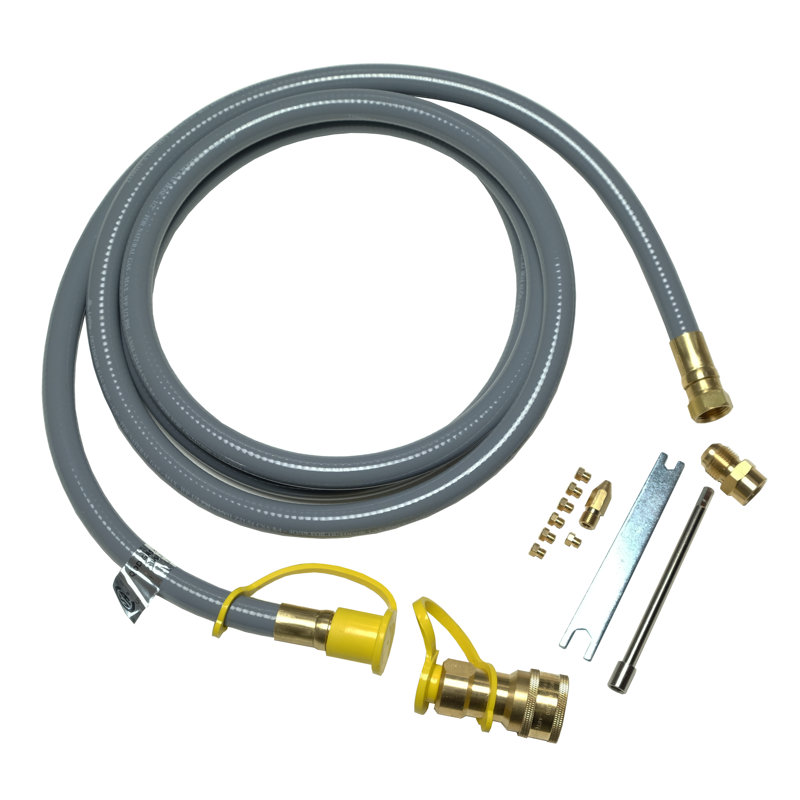 Universal Natural Gas Conversion Kit for 6-Burner Plus Side and Rotisserie Burner Gas Grills.