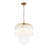 3-light Cylinder Murano Glass Tiered Pendant