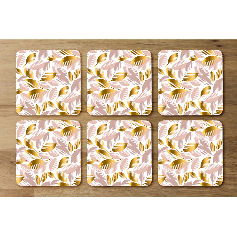 Square 6 Piece Coaster Set