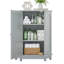 Armoire d'angle avec tablettes réglables