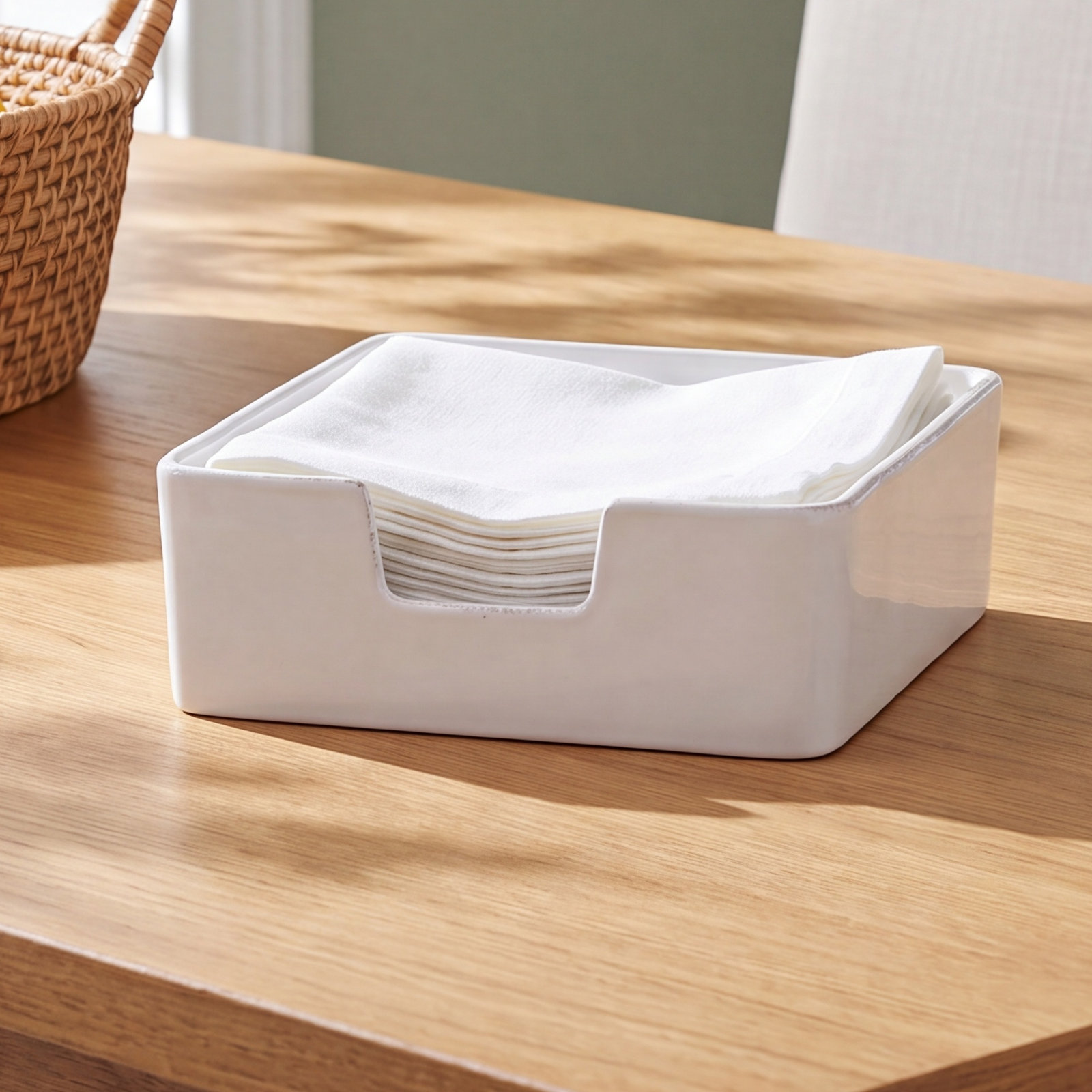 Lastra Napkin Holder, 3.25" H x 8.25" W x 5.25" D