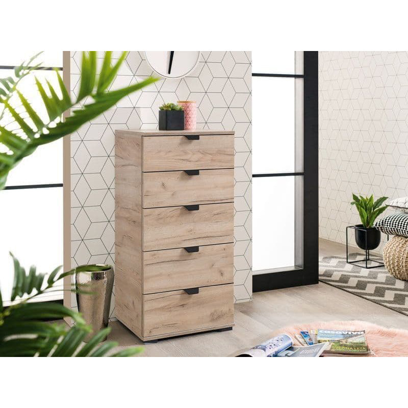 Ayube 45cm W 5 - Drawer Chest of Drawers