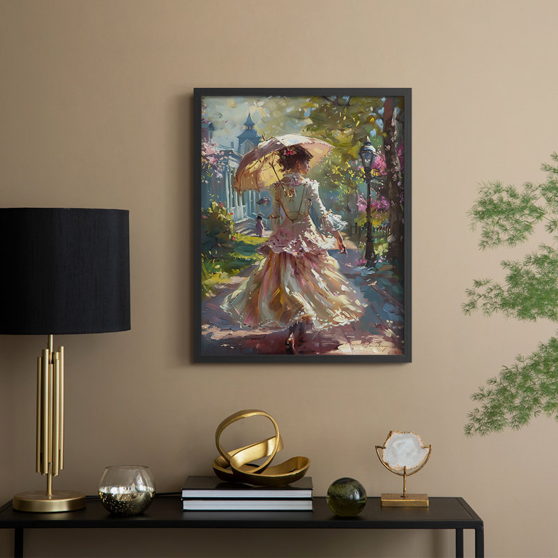 WOMEN-CV III - Reproduction d'art encadrée de qualité supérieure - prête à être accrochée, Noir, H 10 po x l 8 po