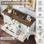  Ensemble de chambre à coucher 4 pièces pour maison de campagne et porte de grange, très grand, blanc-224979251-224979252