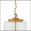 Luminaire suspendu - Or grossier et verre transparent