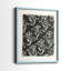 Motif floral rétro I - impression encadrée de qualité supérieure - prête à être accrochée - aucun clou requis - aucun clou requis-352326957-352326959