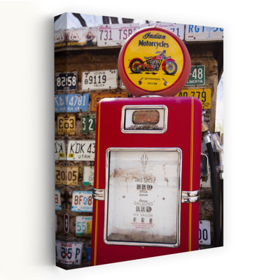 The Fuel Pump At Old Gas Station On Roadside, Hole 'N The Rock, Zion National Park, Utah, Usa Contemporary Wall Art