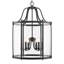 Lustre lanterne cylindrique 6 lumières Aarav