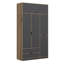 Elina 5 Door Manufactured Wood Wardrobe-99234269