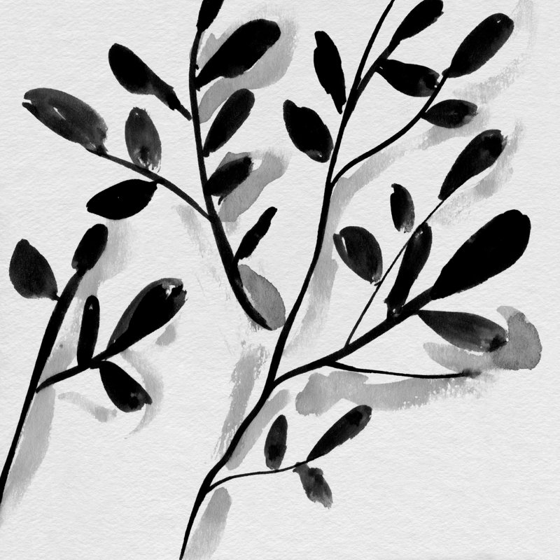Sprouting III by Melissa Wang - Wrapped Canvas Painting, 30cm H x 30cm W x 3.8cm D