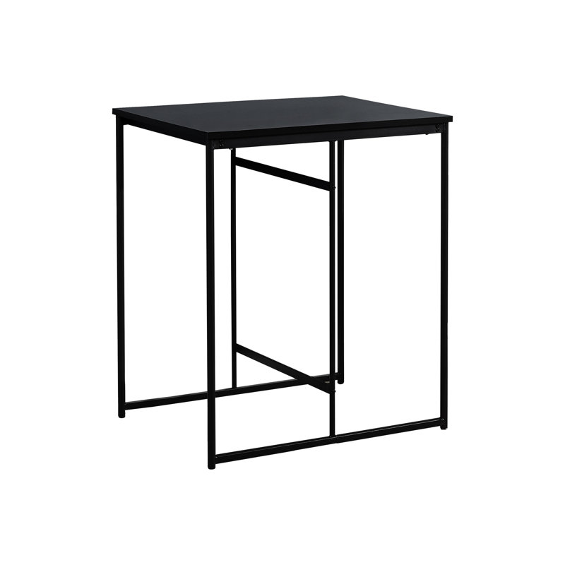 Contemporary 32" Rectangular Table, Counter Height, Black Laminate, Uncommon Kitchen Dining Distinctive