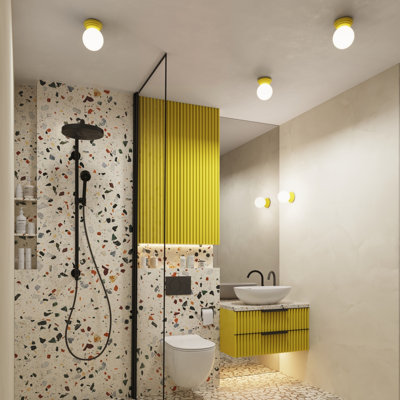 Ceramic Flush Mounted Sconce
