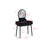 3Pc Vanity Table And Stool Set Built-In Led-Lit Mirror Matching Cushioned Stool Gold-Accented Handles Wooden Home Furniture Black-1509715627