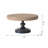 D14x7.5" Wooden Display Stand With Beaded Trim