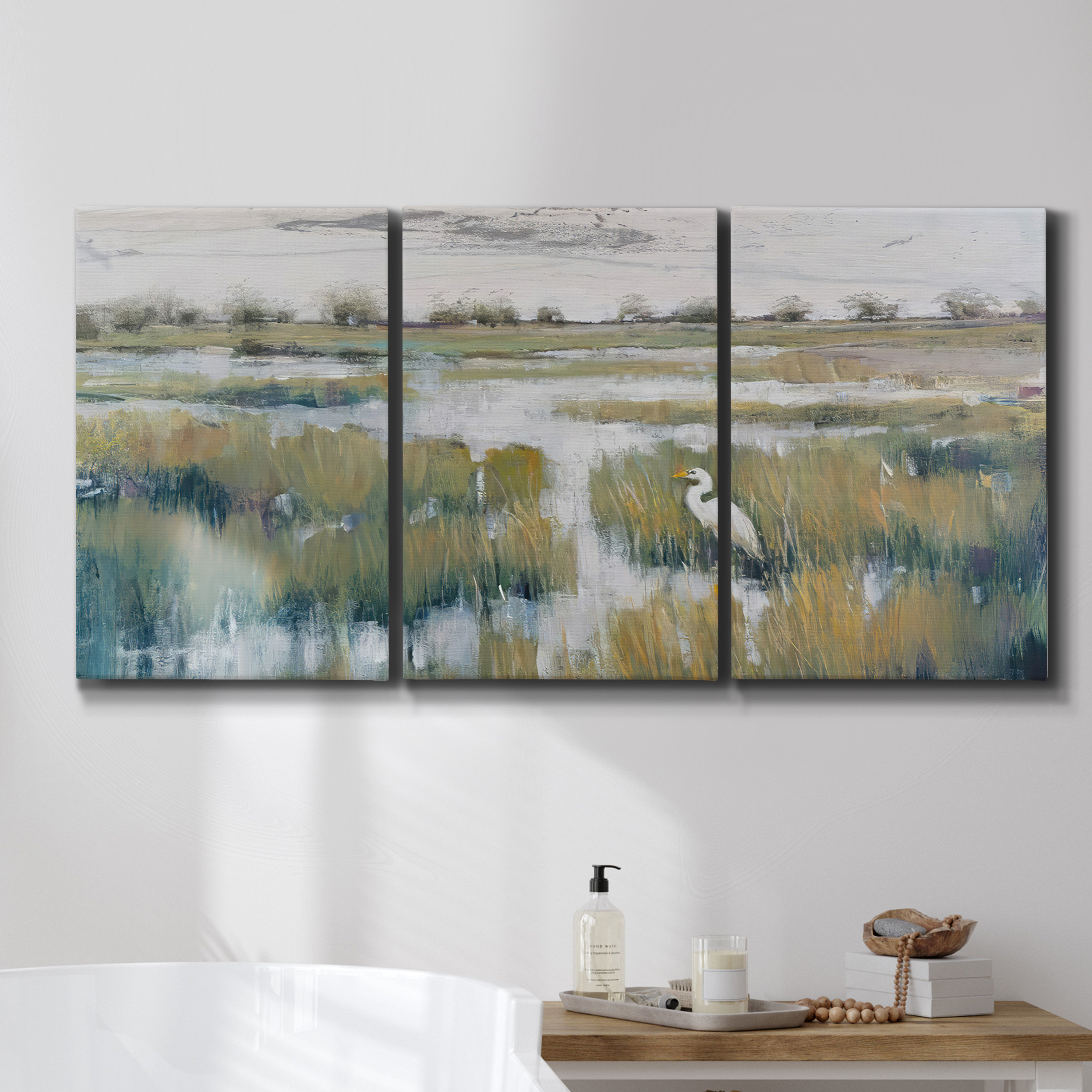 Wexford Home Feathered Friend II On Canvas 3 Pieces Print | Wayfair