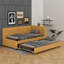 Lit de jour simple rembourré avec couchette-1089938018