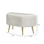 86cm Velvet Wooden Storage Bench for Bedroom, Accent Storage End of Bed Bench with Gold Metal Legs