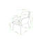 Fauteuil de 24,84 po de large Lexas