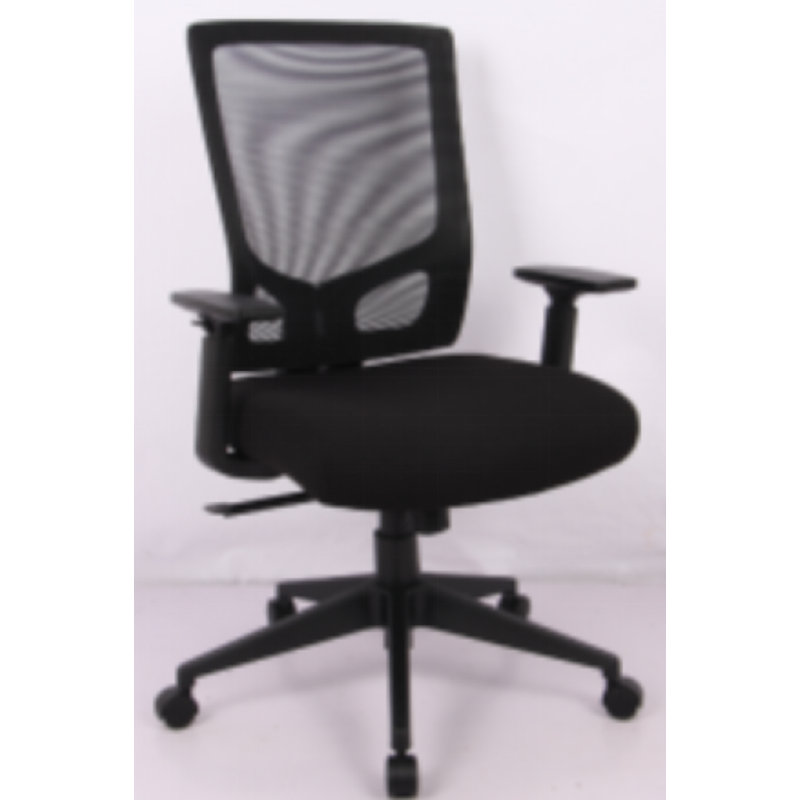 Chaise de bureau, noir, Noir/gris anthracite