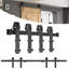 Sliding Door Kit Barn Door Sliding Track Set Heavy Duty Hardware Rail System Quiet Rolling Kit Include Roller and Guide for Single Door-132064919