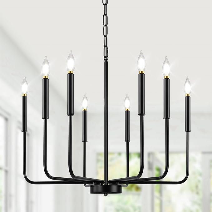 Lustres de style campagnard moderne à six lumières, 6