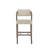 Cardone Wood Finish Chair - Aged Gray Finish Frame, Ivory Linen Fabric-2003894804