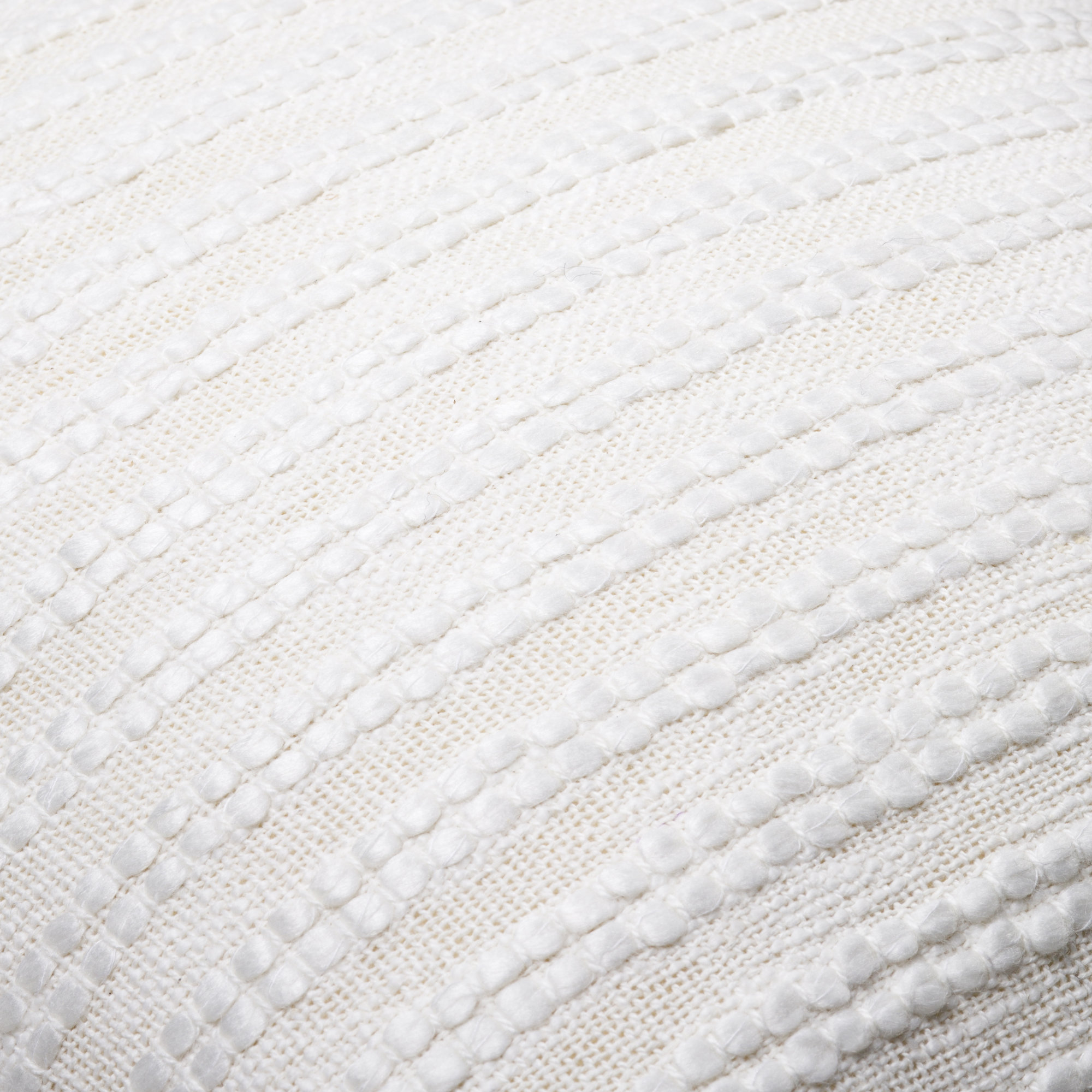Amora Embroidered Cotton Pillow Cover, 13" x 20", Polyester/Polyfill, White