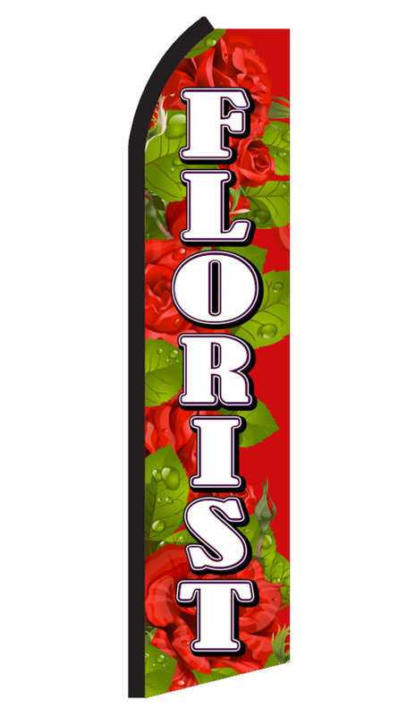 Double Sided 138'' H x 30'' W Polyester Feather Banner