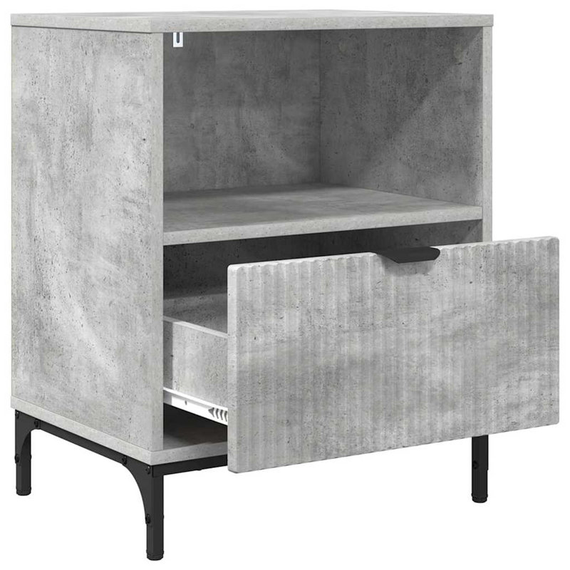 Bedside Table , Concrete Grey