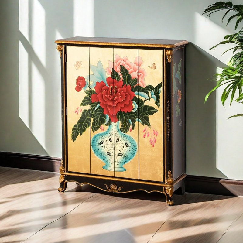 New Chinese country style shoe cabinet 25 Pair Shoe Storage Cabinet