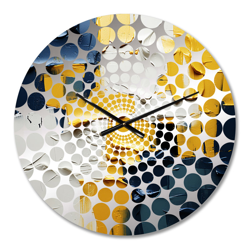 Annaly - Horloge murale peinture abstraite, Petit