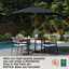 Wooden, Market , Garden, Patio Round Umbrella-757558205-757558206